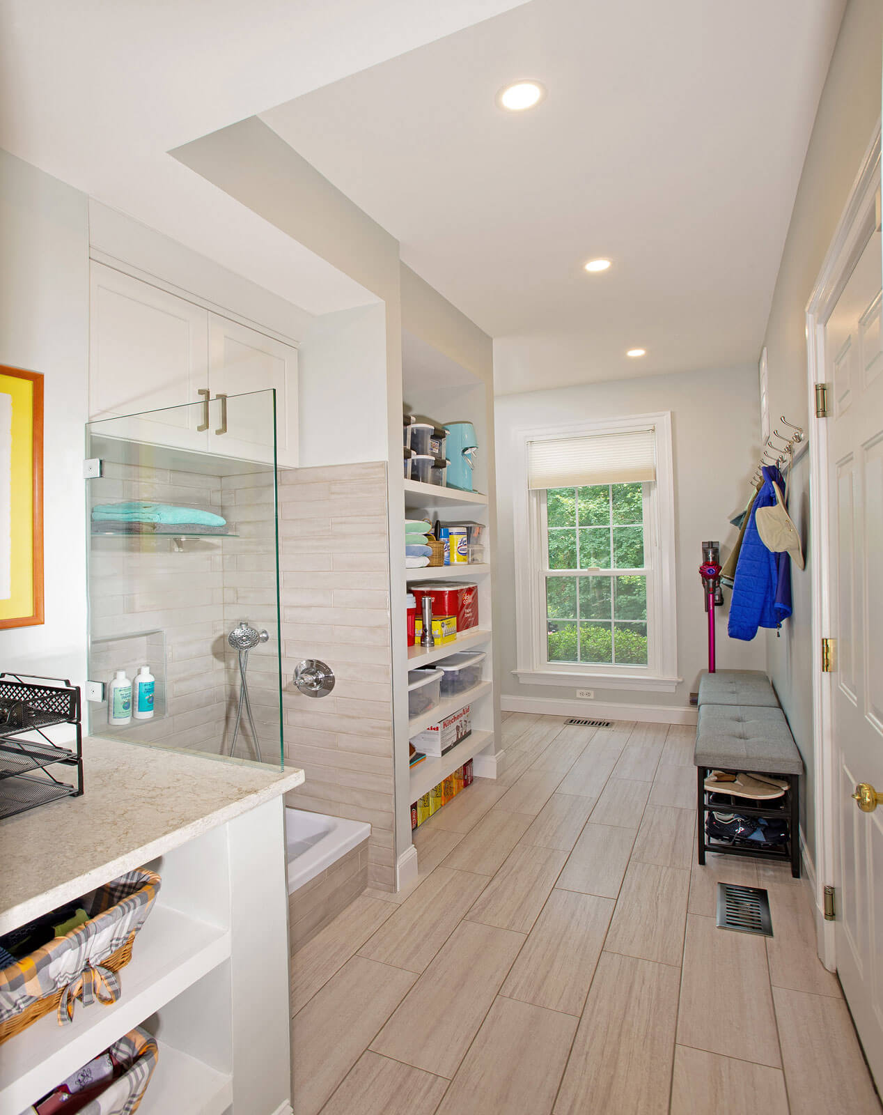 Mudroom with Doggy Shower