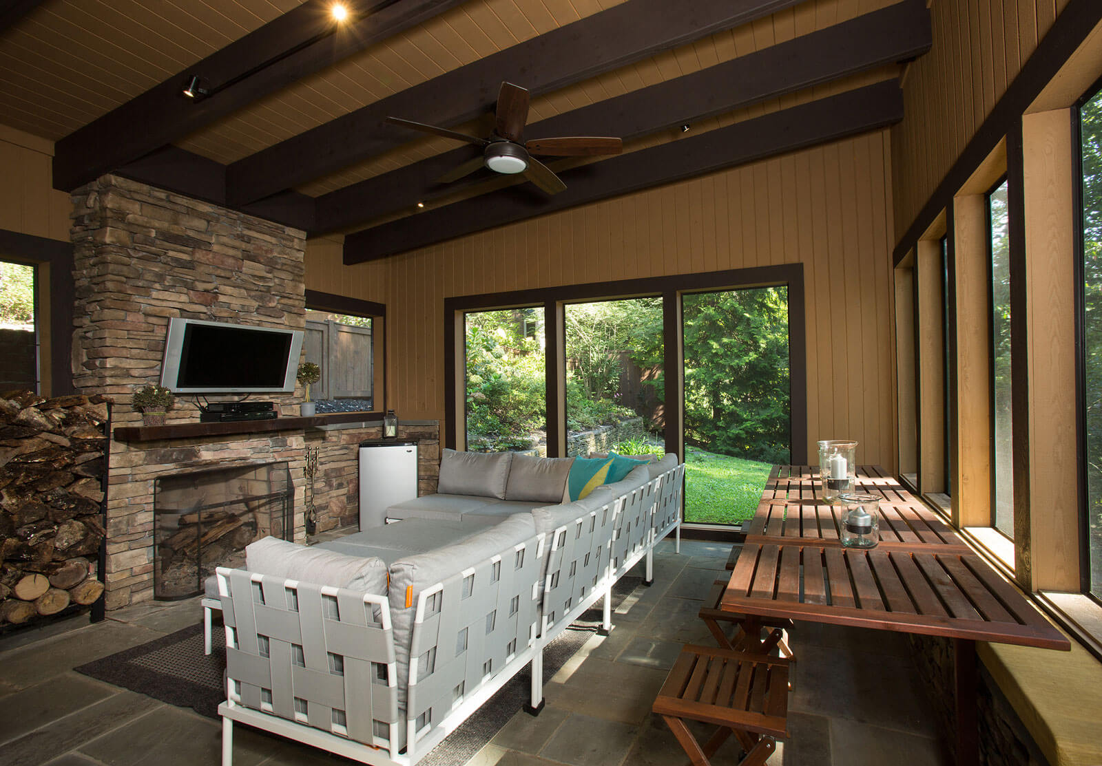 Lake Barcroft Screened Porch Sun Design