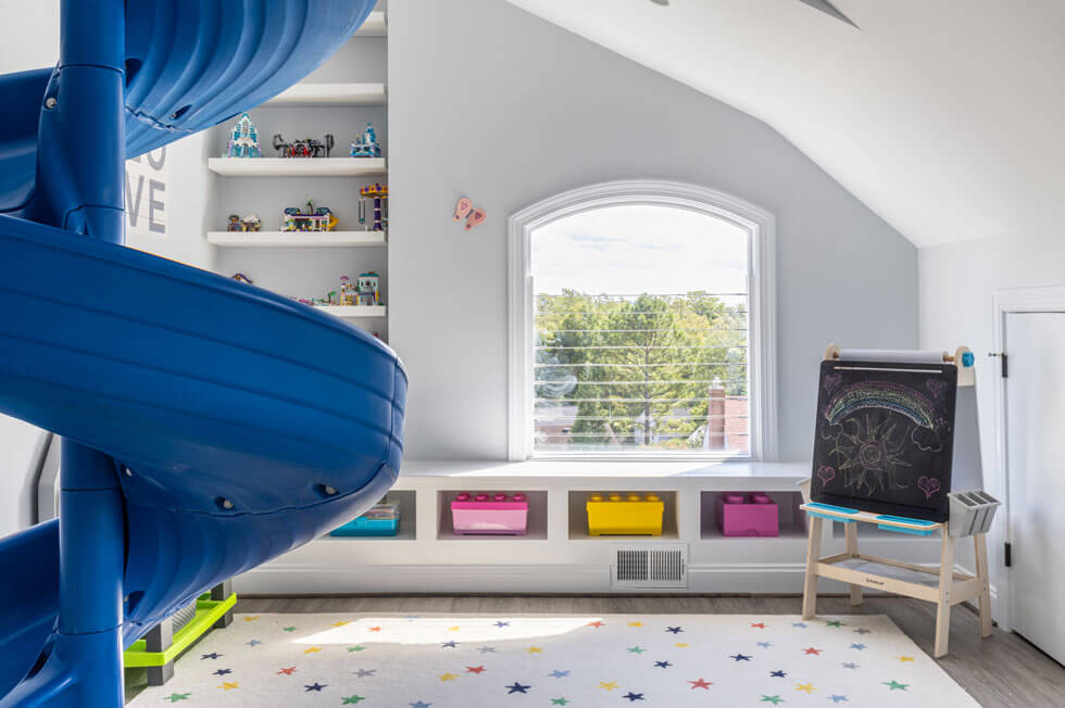 Child Loft with Slide + Gym