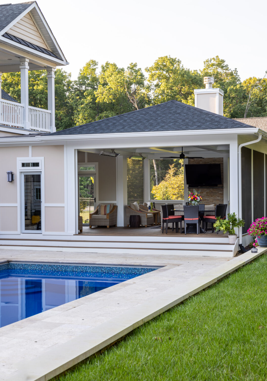 Screened Porch + Backyard Connection Renovation in Oakton, VA