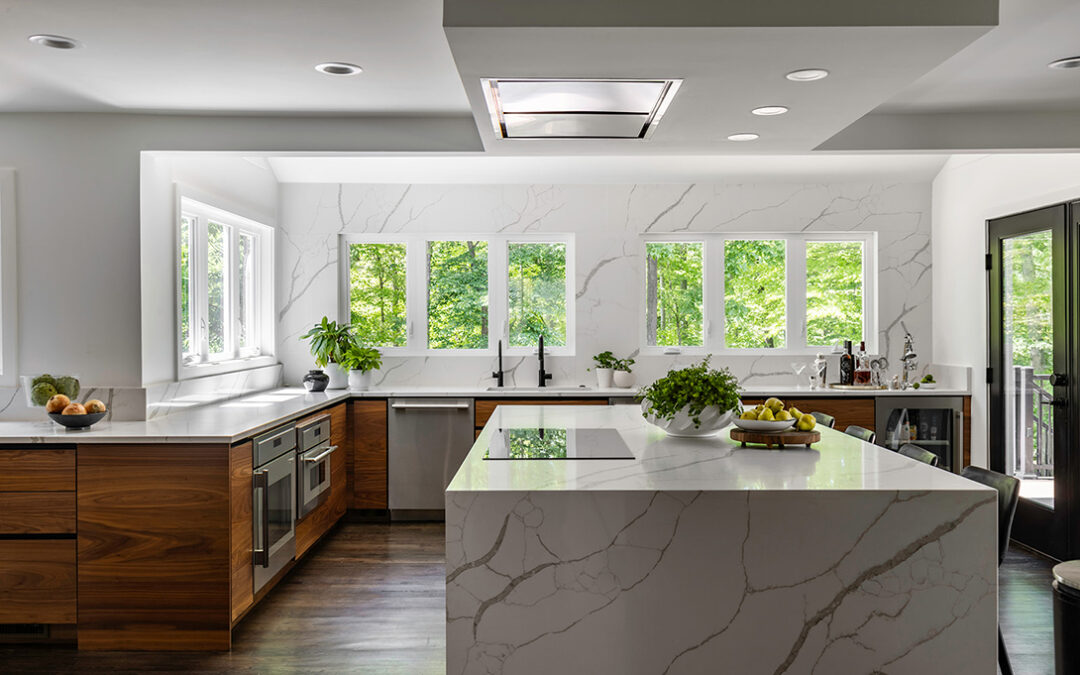 Modern Luxury Kitchen in McLean, VA – Where Views Take Center Stage